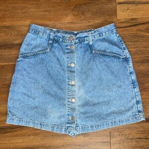 High waisted 90s Denim Skort